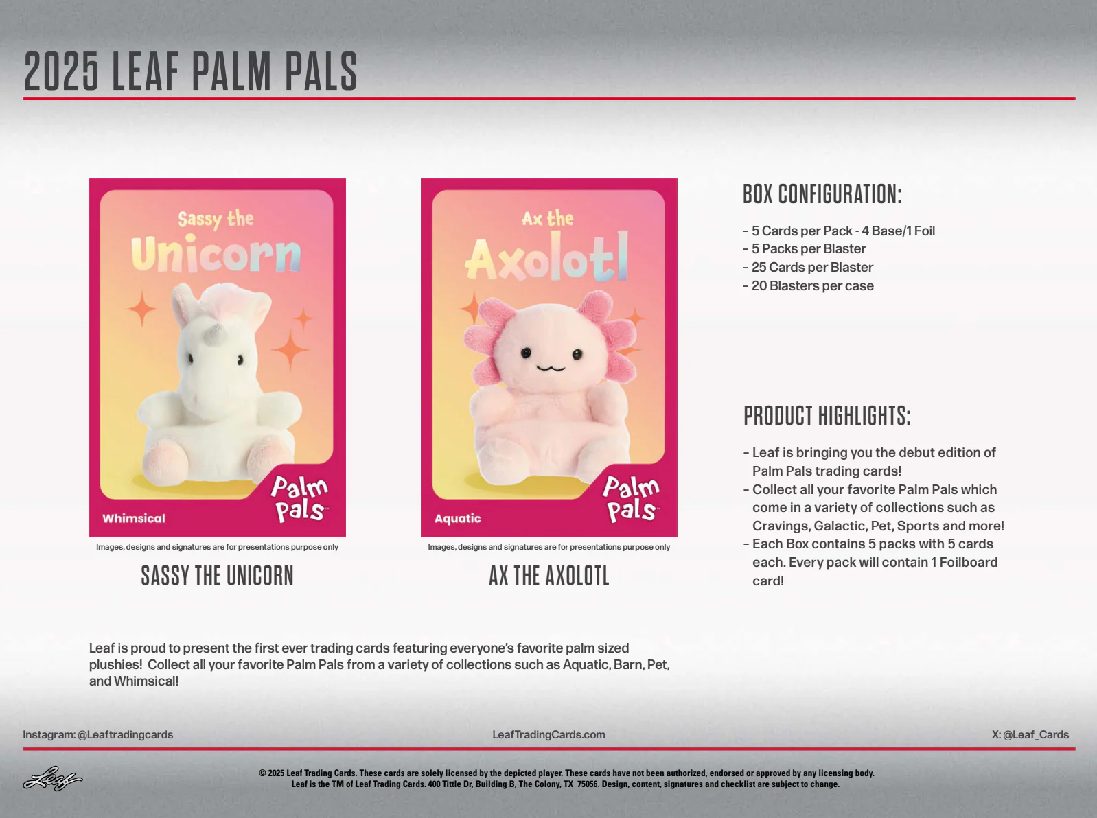 2025 Leaf Palm Pals Blaster Box - Image 3